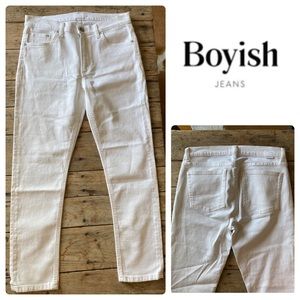 Boyish By Her Jeans High Waisted White Jeans